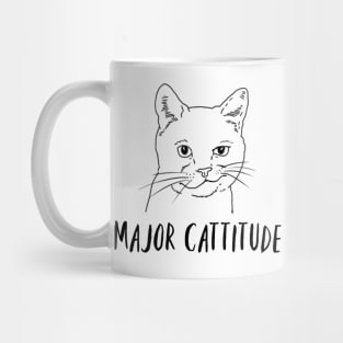 Major Cattitude, Funny Cat Gift Mug